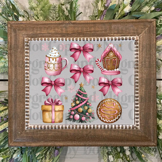 Christmas Coquette decals (3)