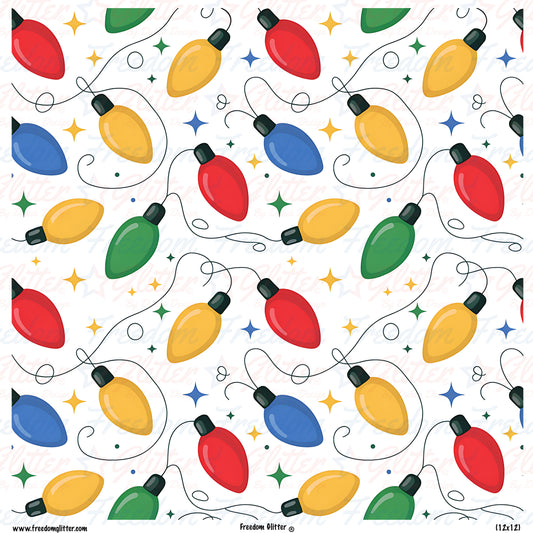Christmas Lights 5 (Printed Vinyl)