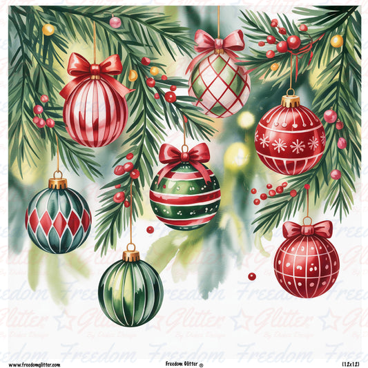 Christmas Ornaments 1 (Printed Vinyl)