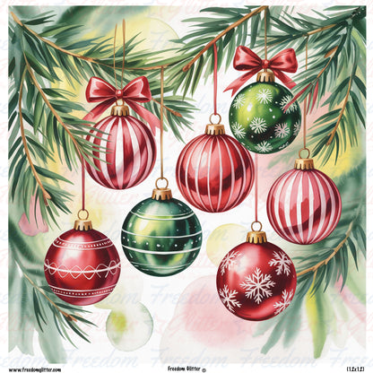 Christmas Ornaments 2 (Printed Vinyl)