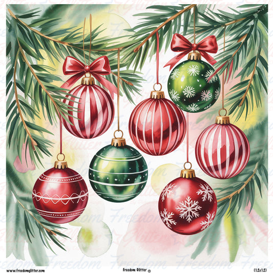 Christmas Ornaments 2 (Printed Vinyl)
