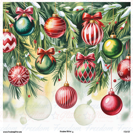 Christmas Ornaments 3 (Printed Vinyl)