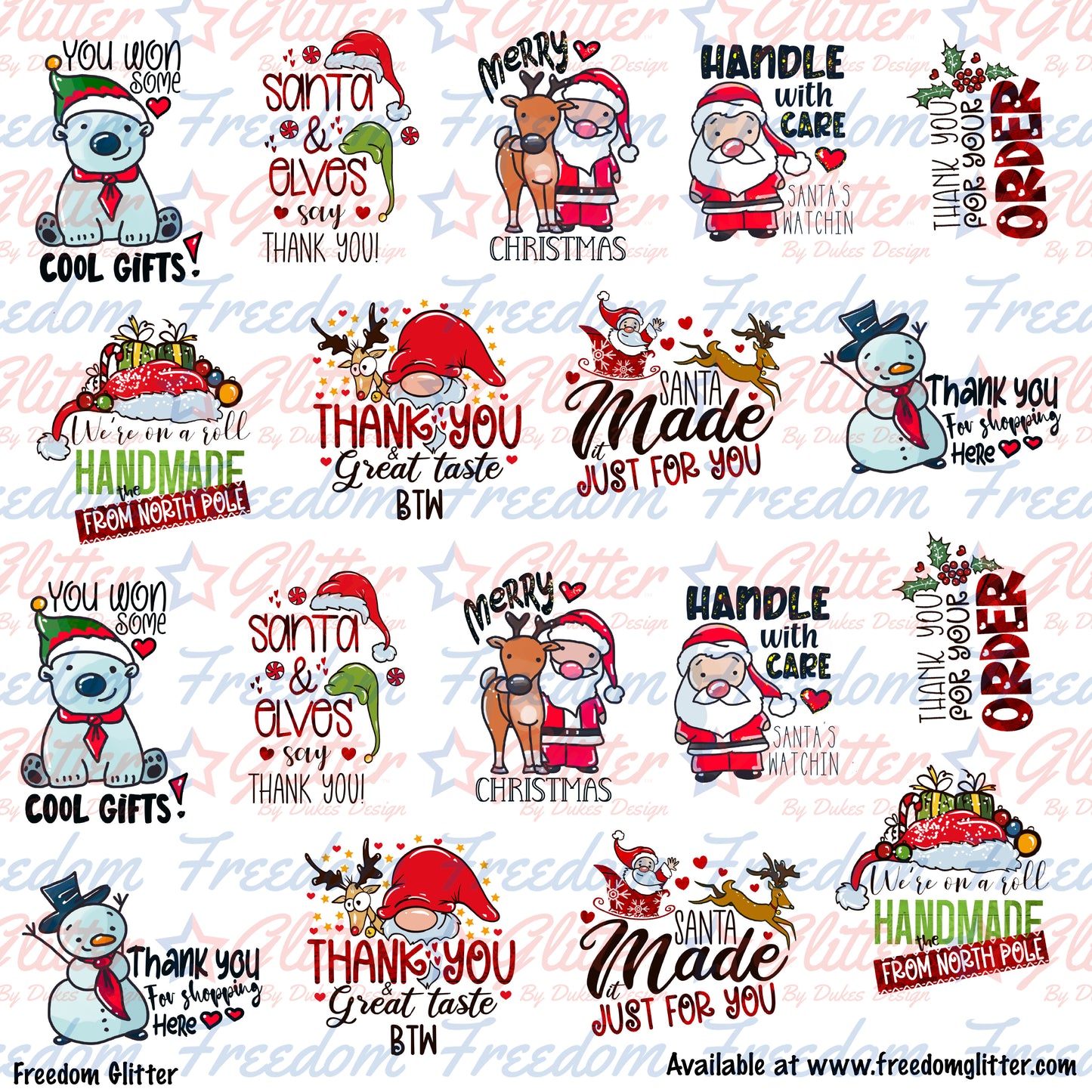 Christmas Packaging Stickers 2