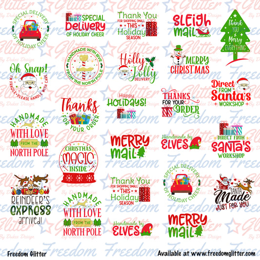 Christmas Packaging Stickers 3