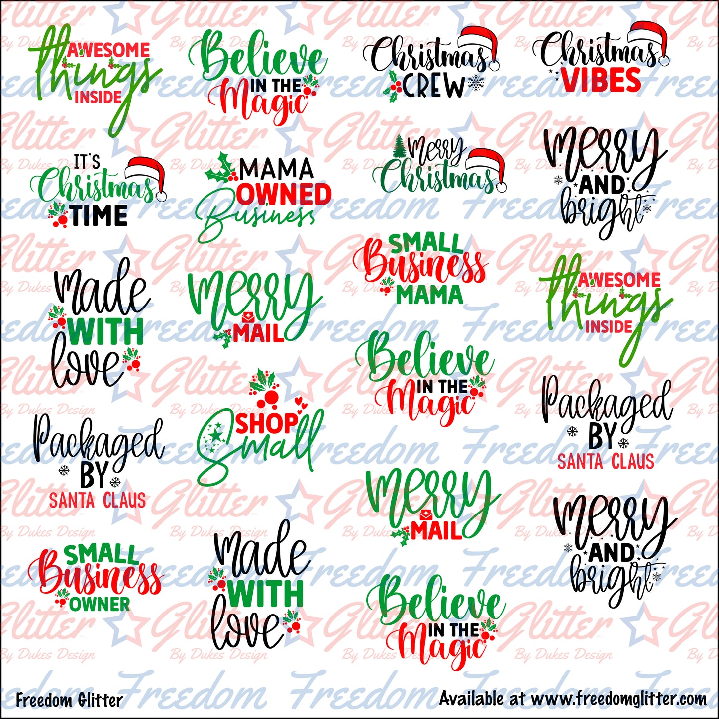 Christmas Packaging Stickers