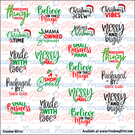 Christmas Packaging Stickers