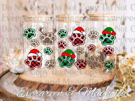 ChristmasPawprints
