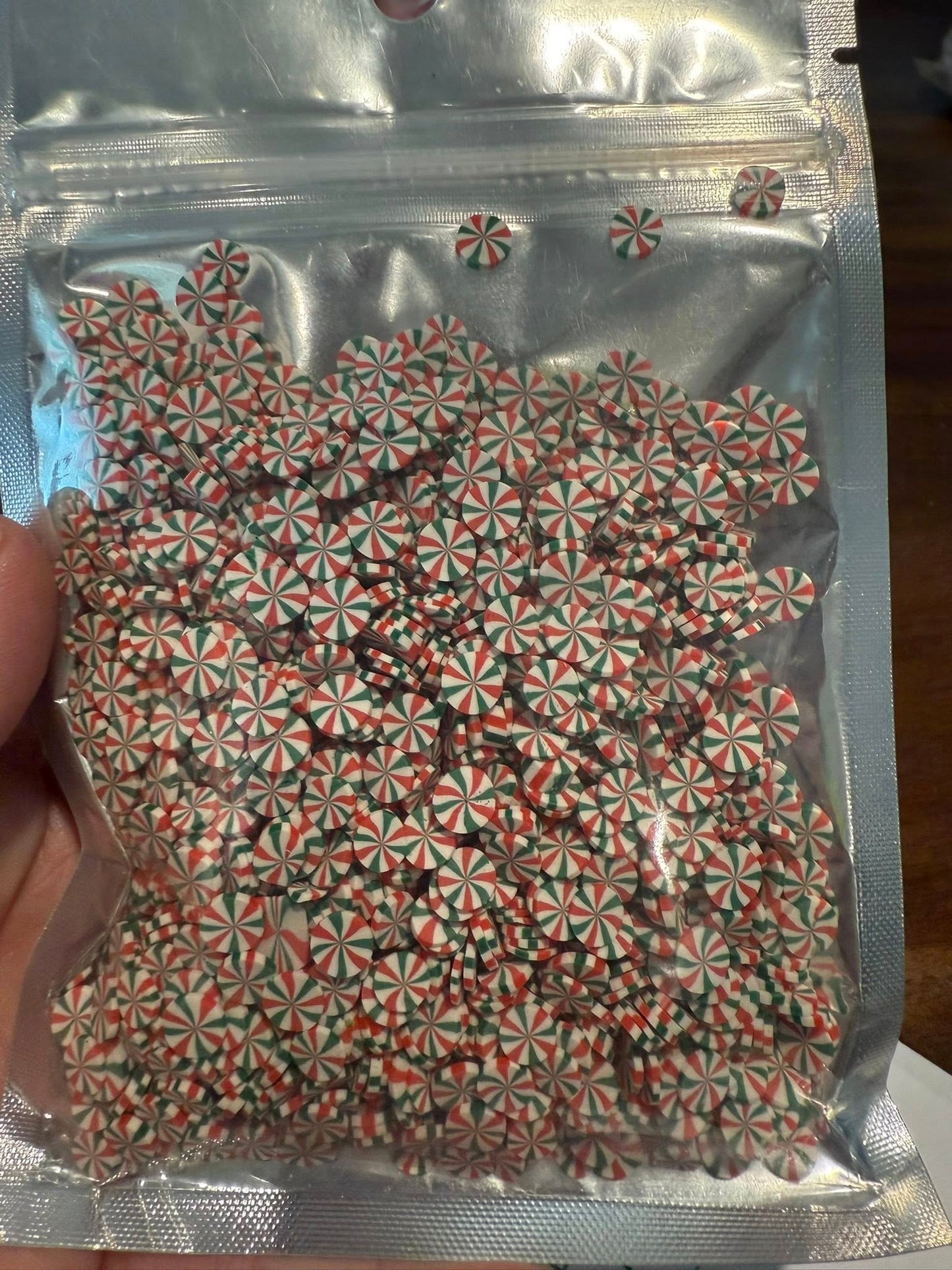 Christmas Peppermints Polymer Clay