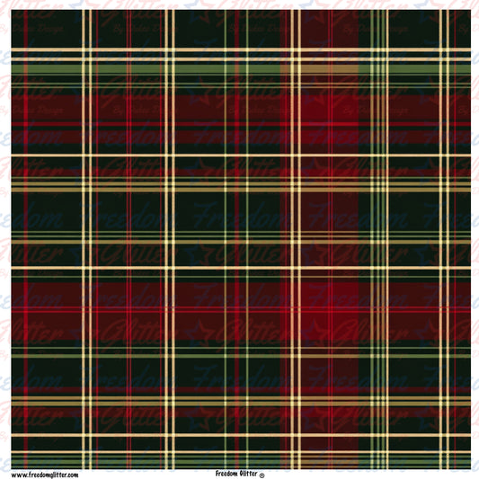 Christmas Plaid 4 (Printed Vinyl)