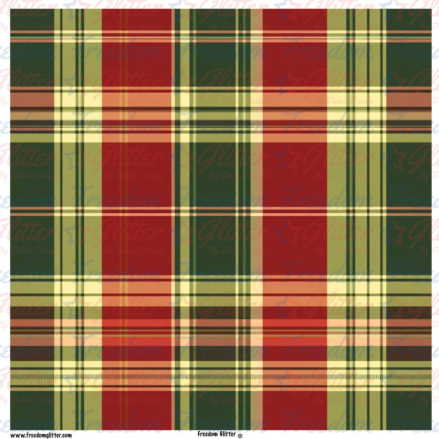 Christmas Plaid 5 (Printed Vinyl)