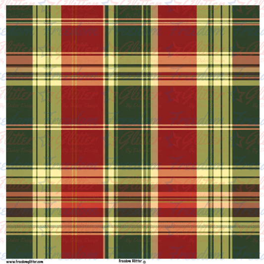 Christmas Plaid 5 (Printed Vinyl)