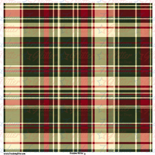 Christmas Plaid 8 (Printed Vinyl)