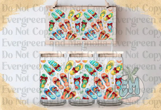 Christmas flip flops