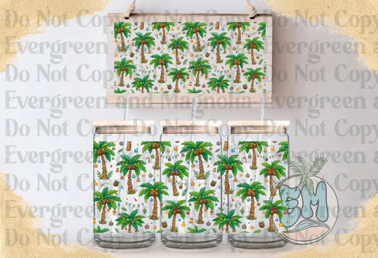 Christmas palm trees