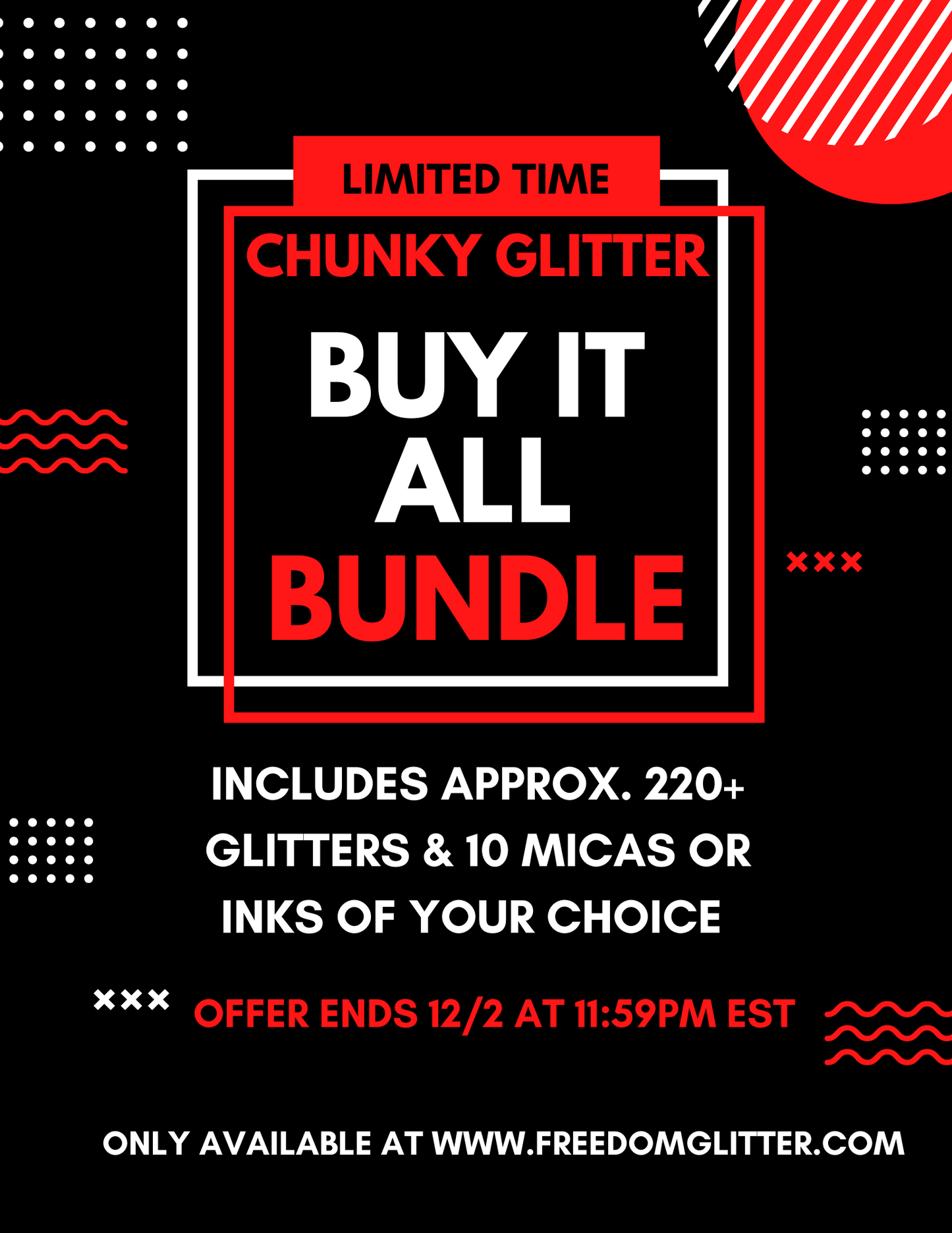 BUY IT ALL!! (Chunky Glitter Pack)