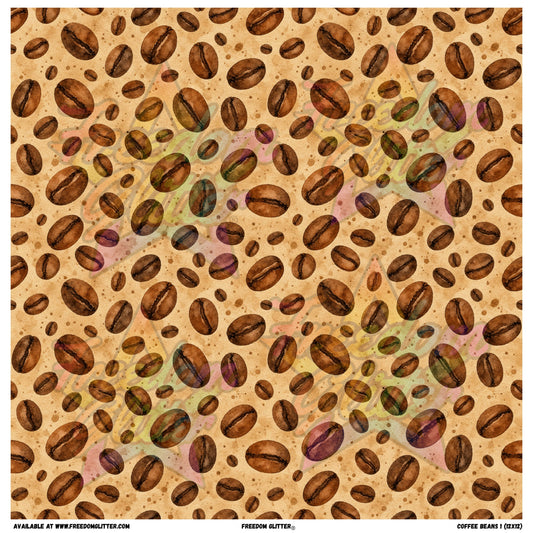 Coffee Beans 1 (Printed Vinyl)