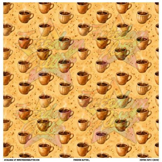 Coffee Cups 3 (Printed Vinyl)