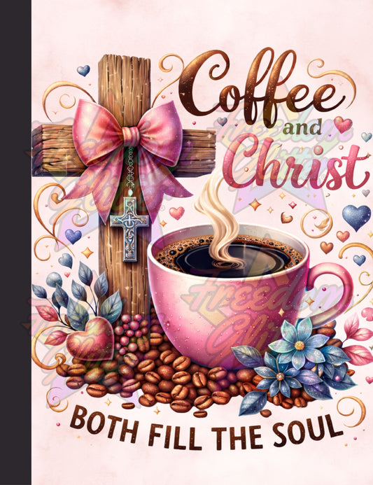 Coffee & Christ Notebook Cover