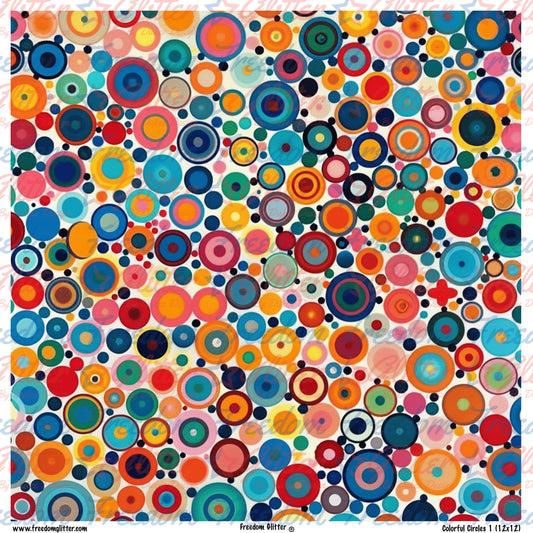 Colorful Circles 1 (Printed Vinyl)
