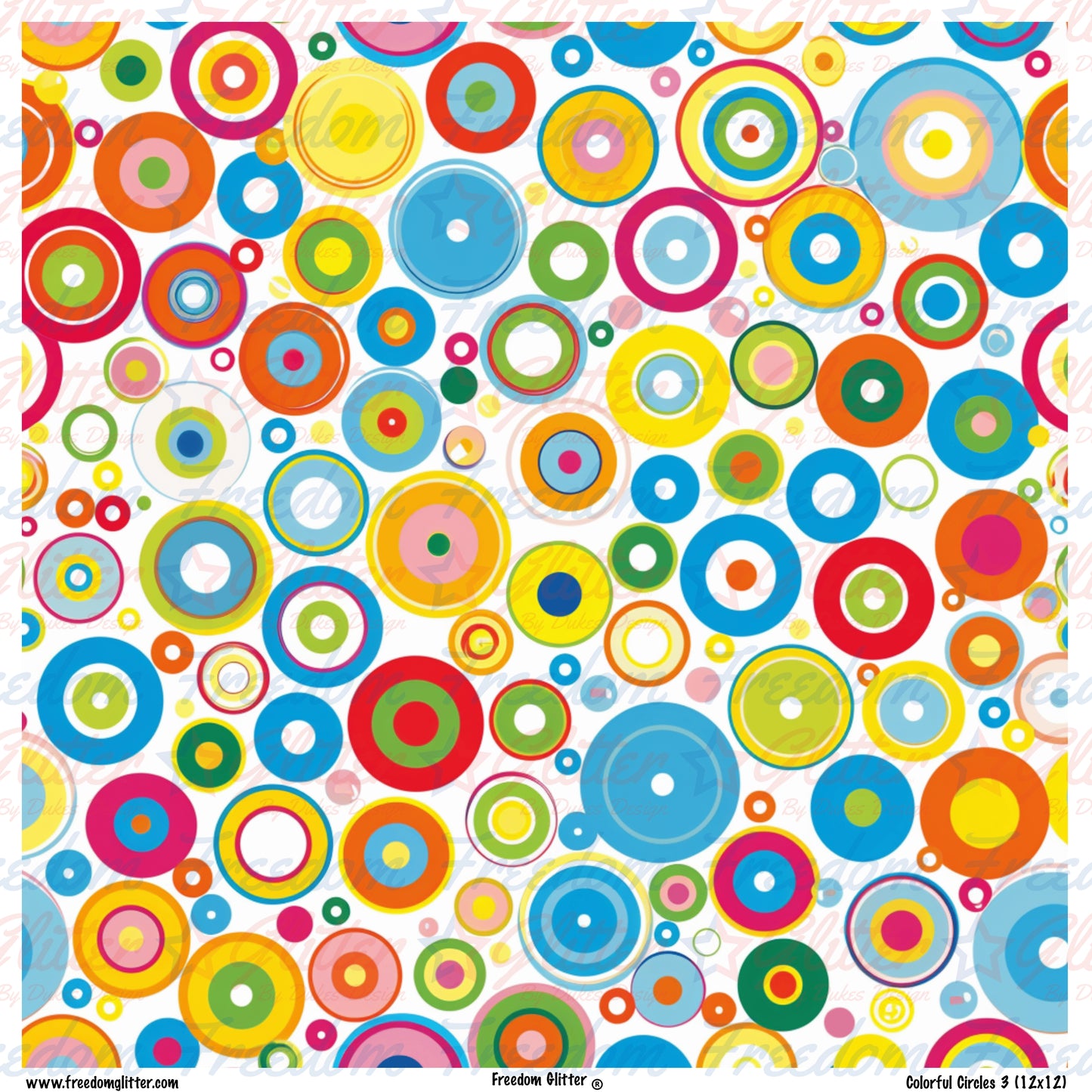 Colorful Circles 3 (Printed Vinyl)