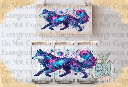 Colorful wolf