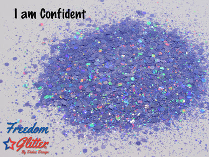 I am Confident (Pearl Holographic Glitter)