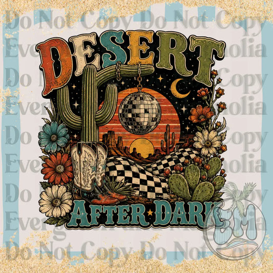 Desert after dark