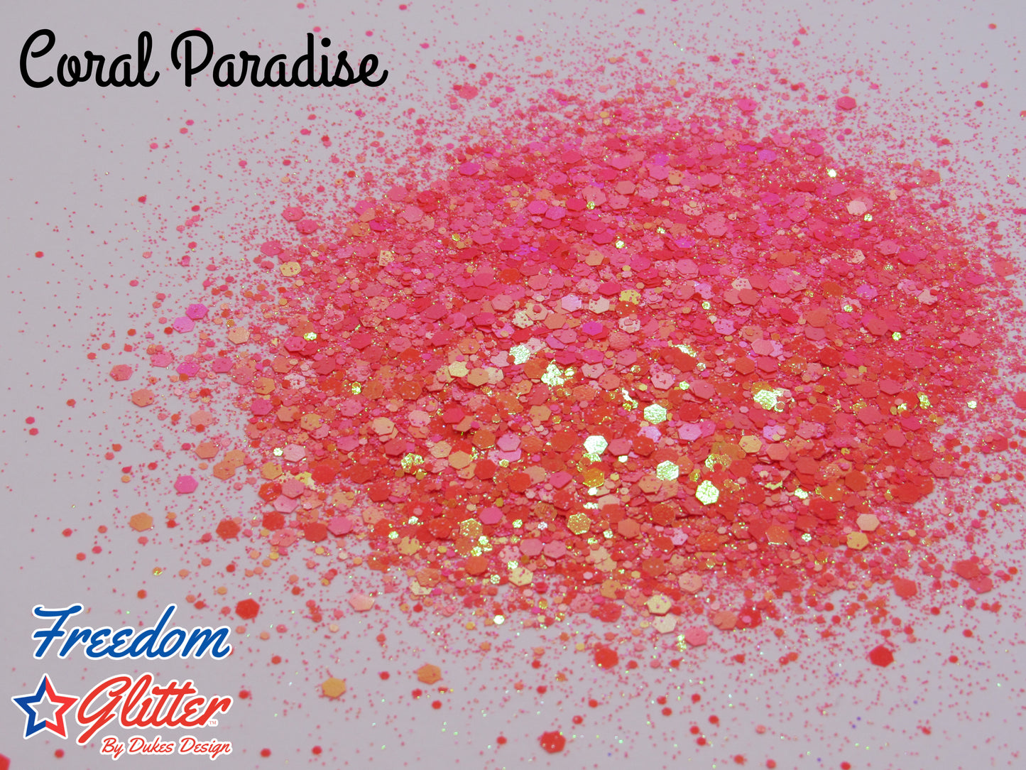 Coral Paradise (Pearl Iridescent Glitter)