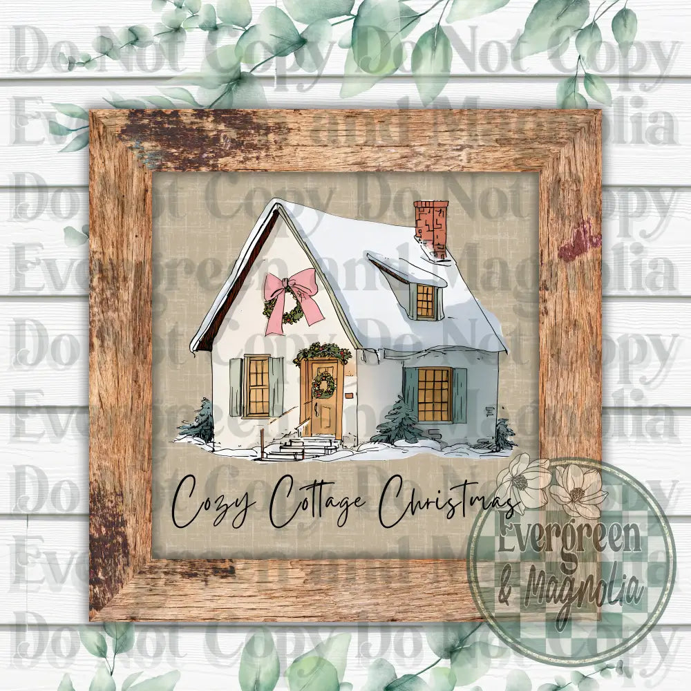 Cottage Merry Christmas