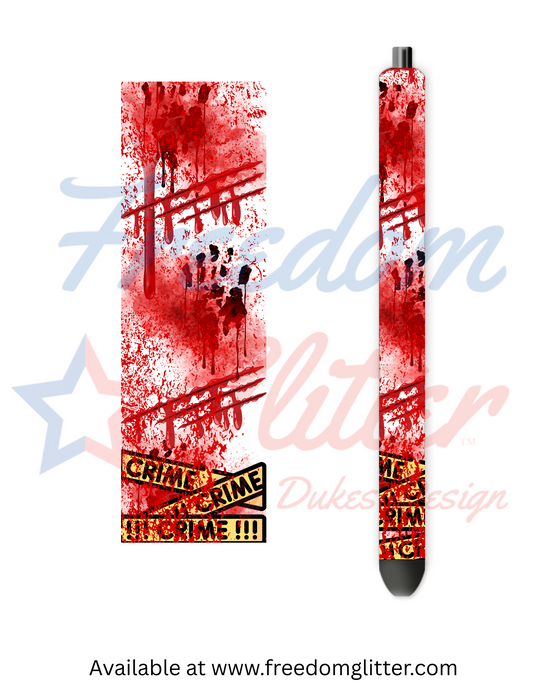 Crime 6 Pen Wrap (Vinyl)