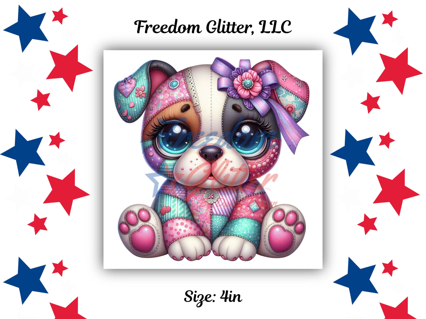 Cute Bulldog Patchwork 2 (UVDTF)