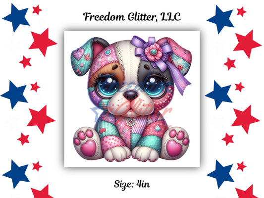 Cute Bulldog Patchwork 2 (UVDTF)