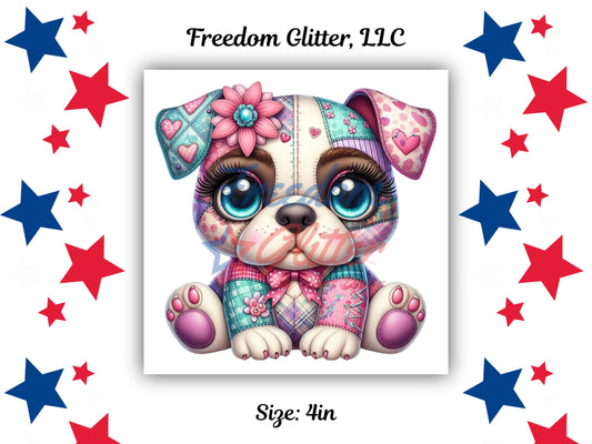 Cute Bulldog Patchwork 3 (UVDTF)