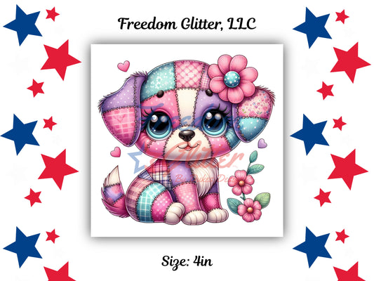 Cute Dog Patchwork 1 (UVDTF)