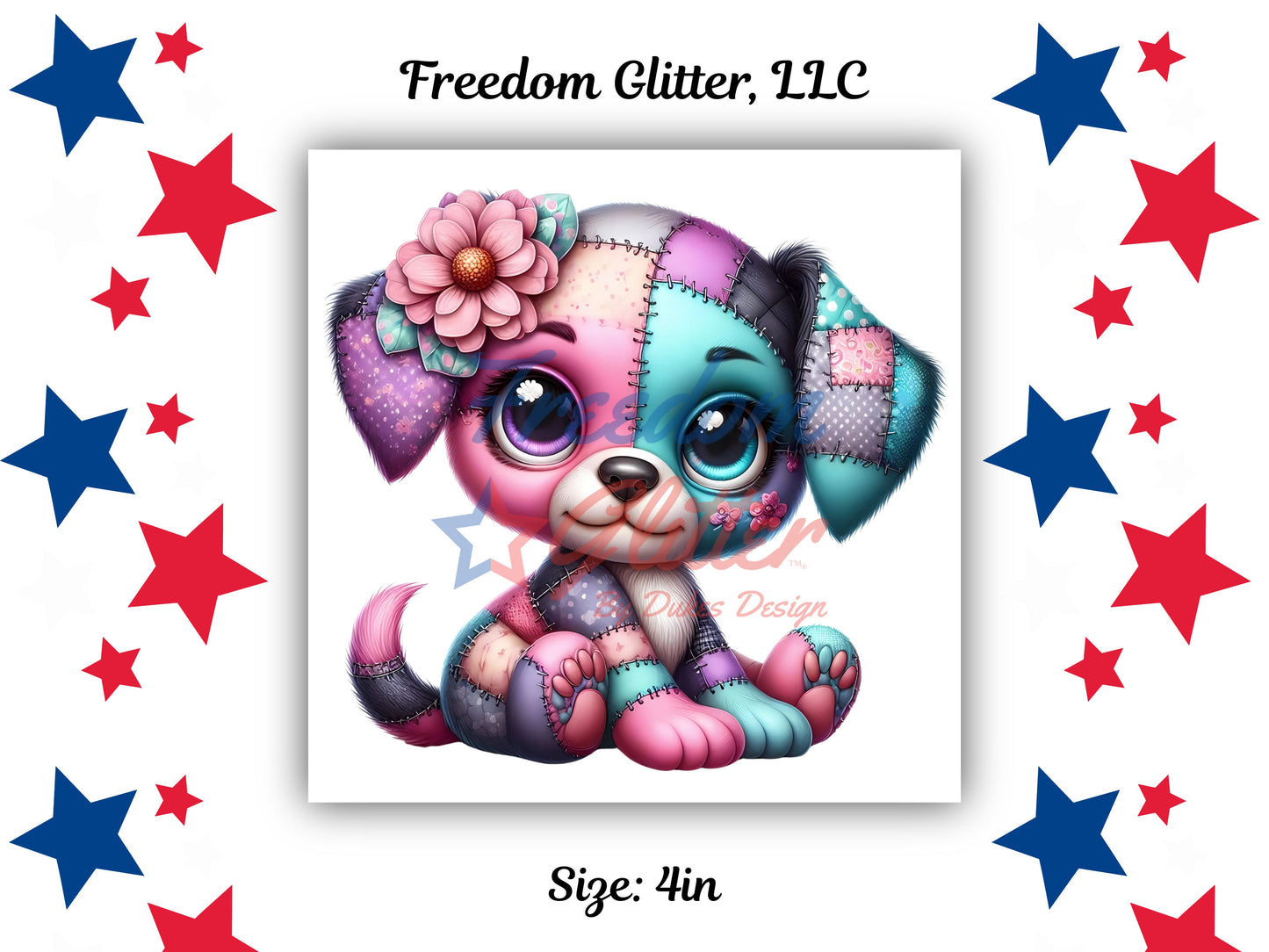 Cute Dog Patchwork 2 (UVDTF)