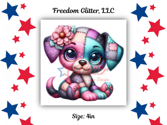 Cute Dog Patchwork 2 (UVDTF)