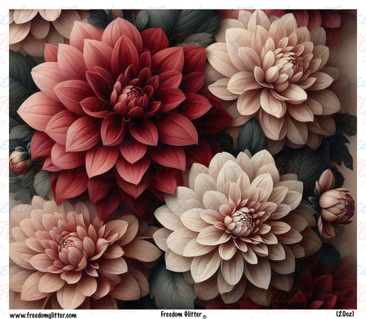 Dahlias (Printed Vinyl)