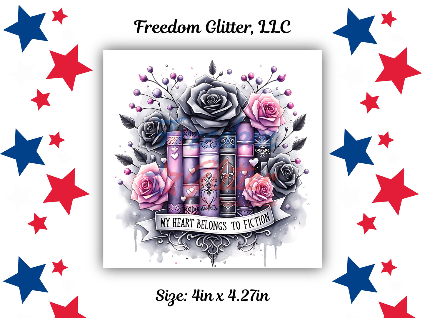 My Heart Belongs to Fiction Decal (UVDTF)