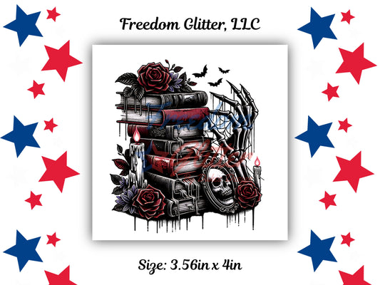 Dark Romance Series -  Skeleton Hands & Books (UVDTF)