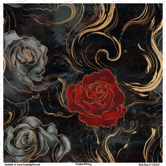 Dark Rose 1 (Printed Vinyl)