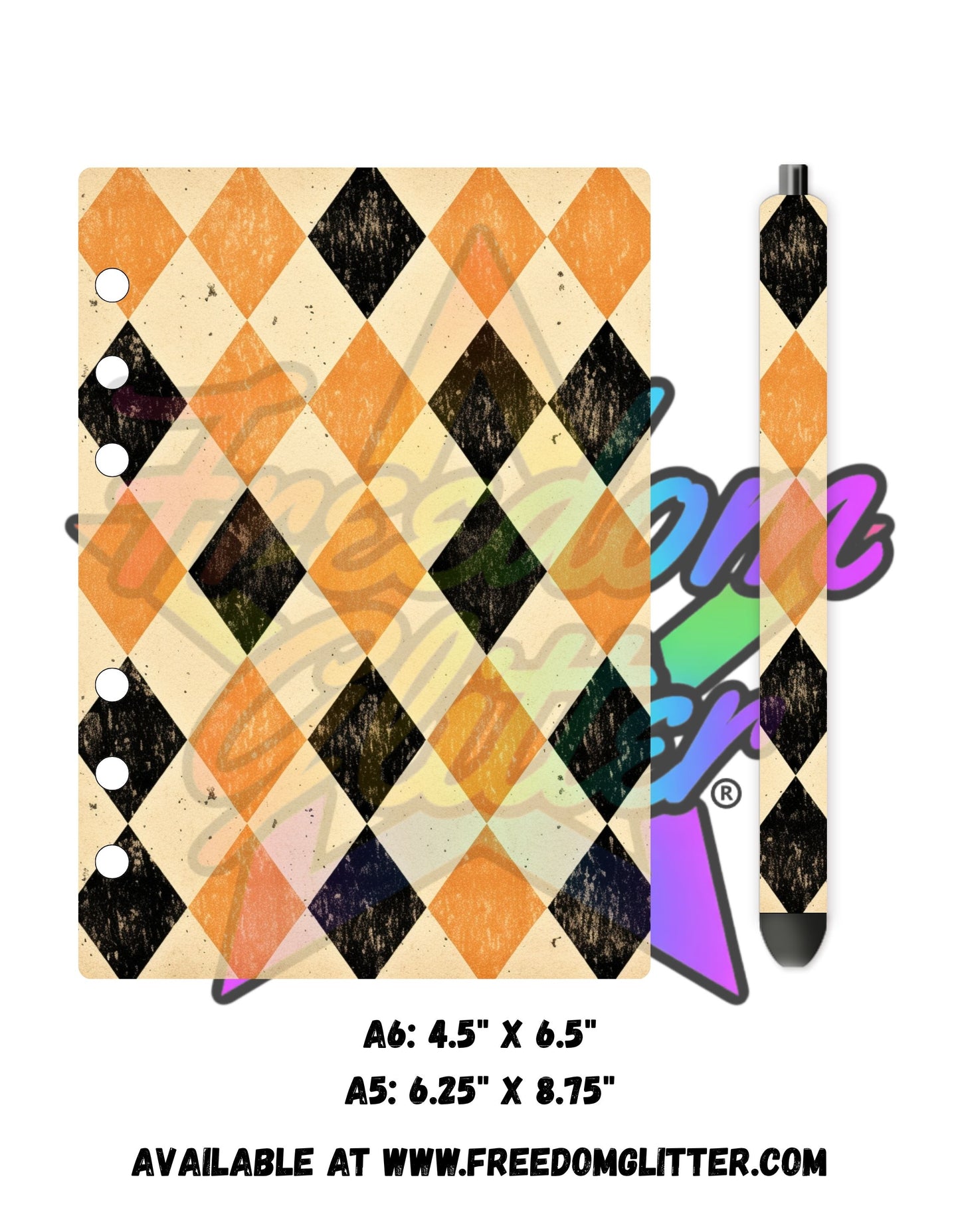Diamond Halloween Acrylic Notebook Cover