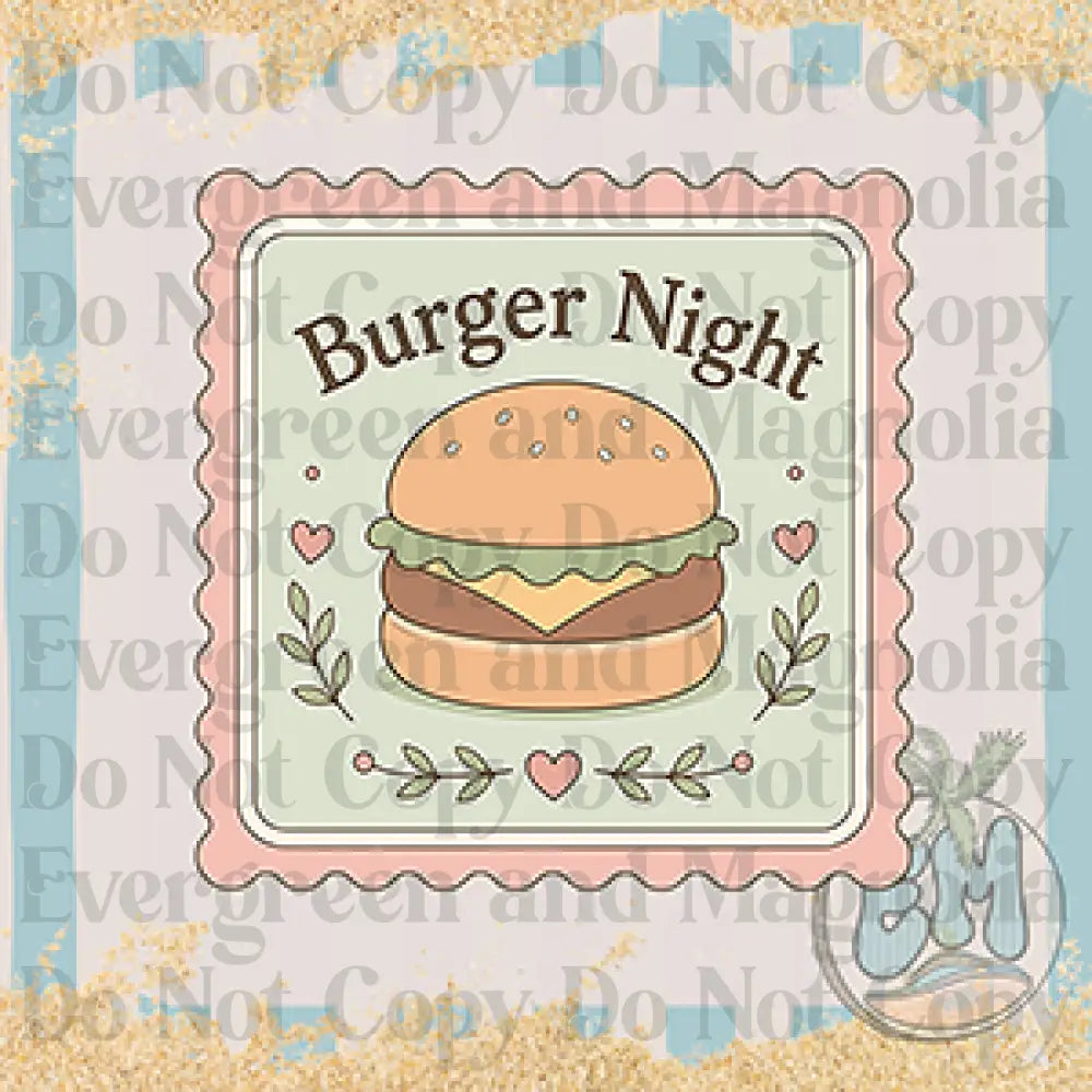 Diner burger night