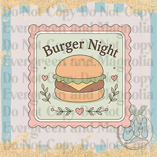 Diner burger night
