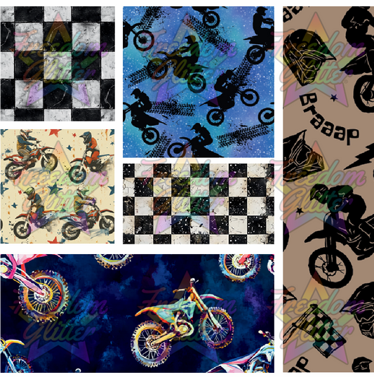 Mixed Image Sheet - Dirt Bike 1 (Printed Vinyl)
