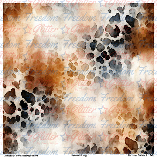 Distressed Cowhide 1 (Printed Vinyl)