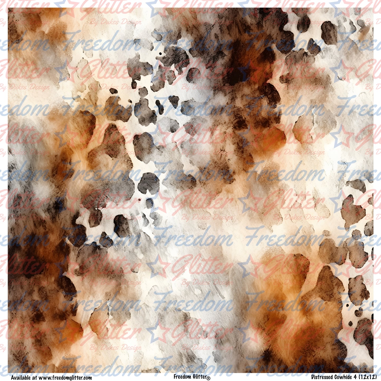 Distressed Cowhide 4 (Printed Vinyl)