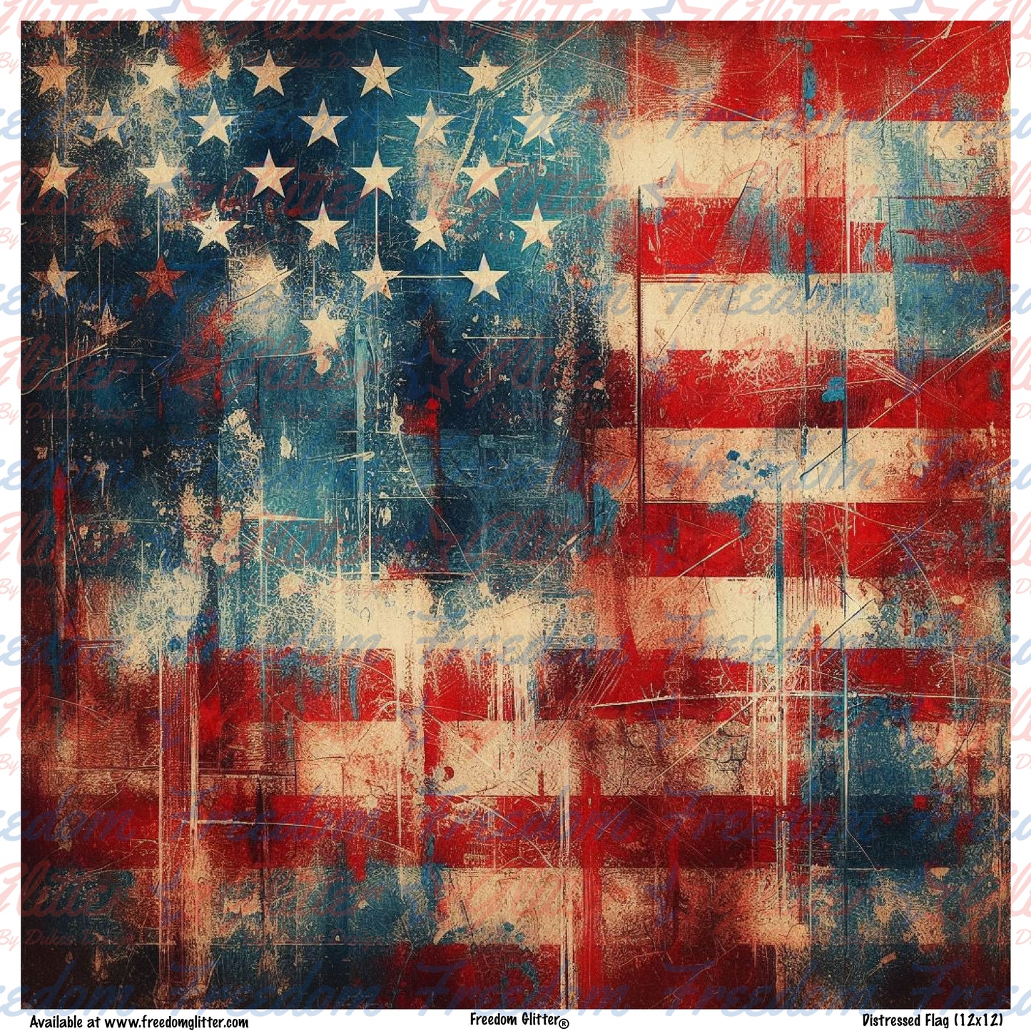 Distressed Flag (Printed Vinyl)