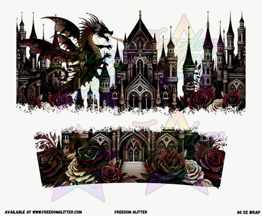 Dragon Castle 40oz Wrap (Printed Vinyl)