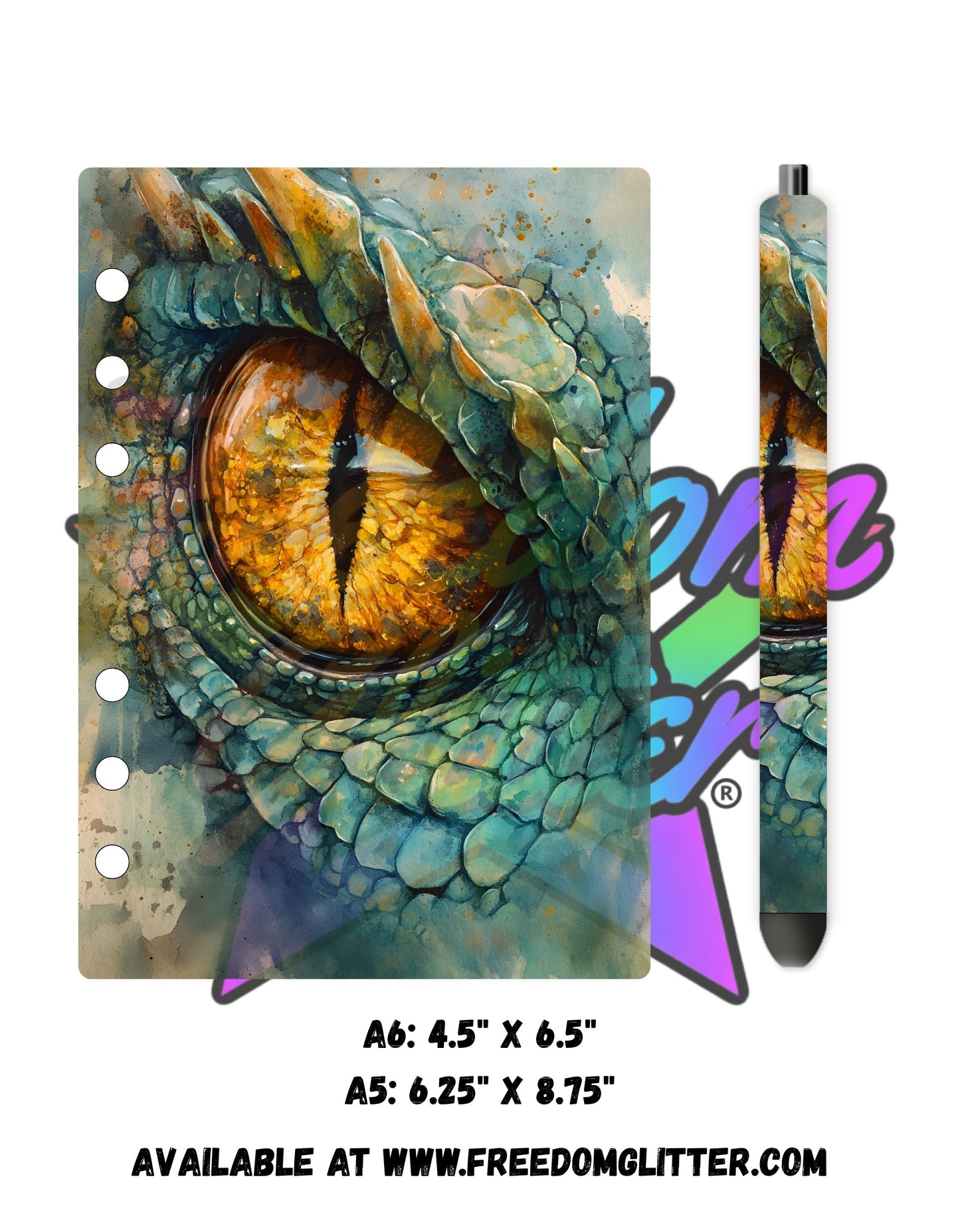 Dragon Eye Acrylic Notebook Cover