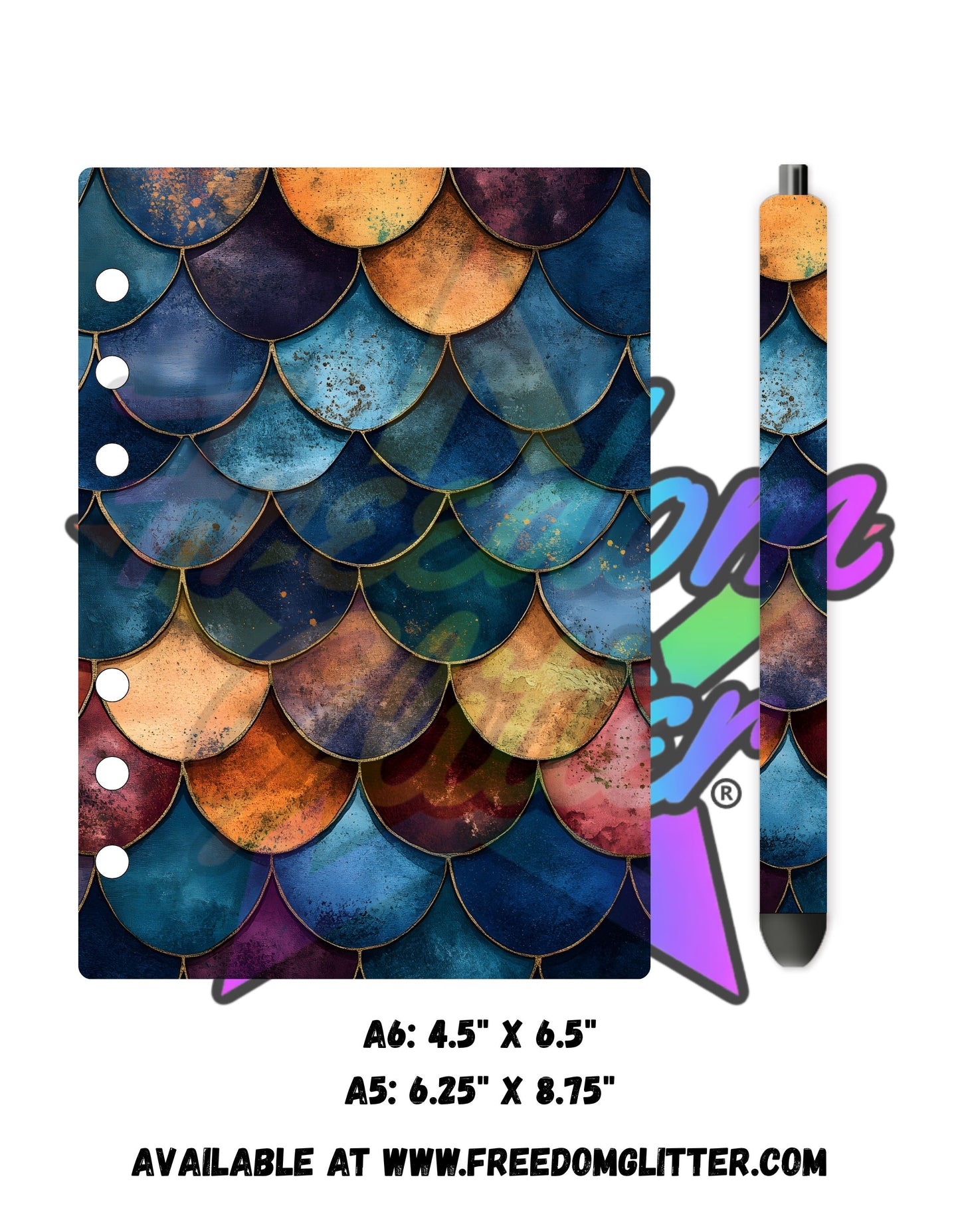 Dragon Scales 11 Acrylic Notebook Cover